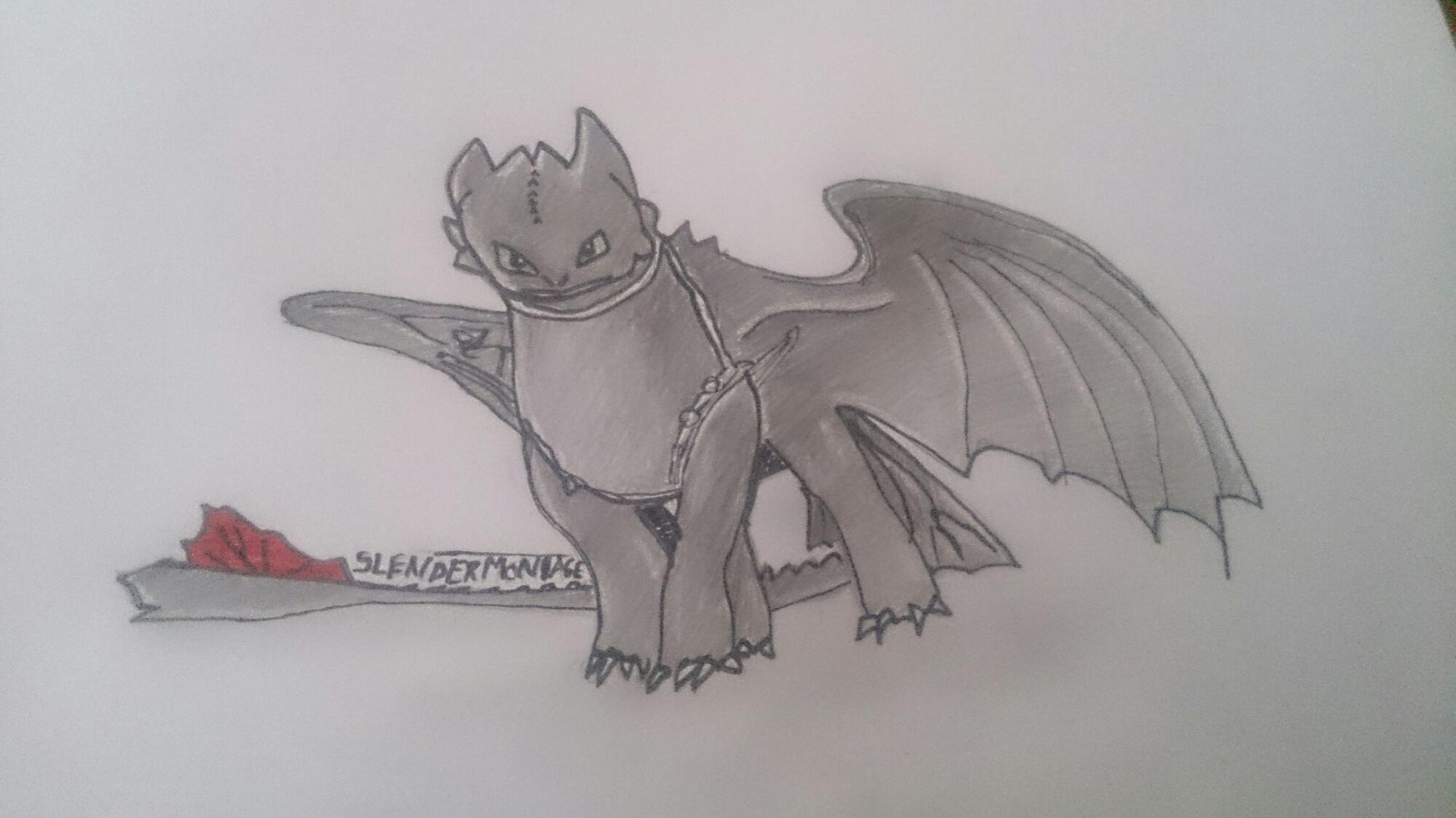 cute toothless dragon drawing