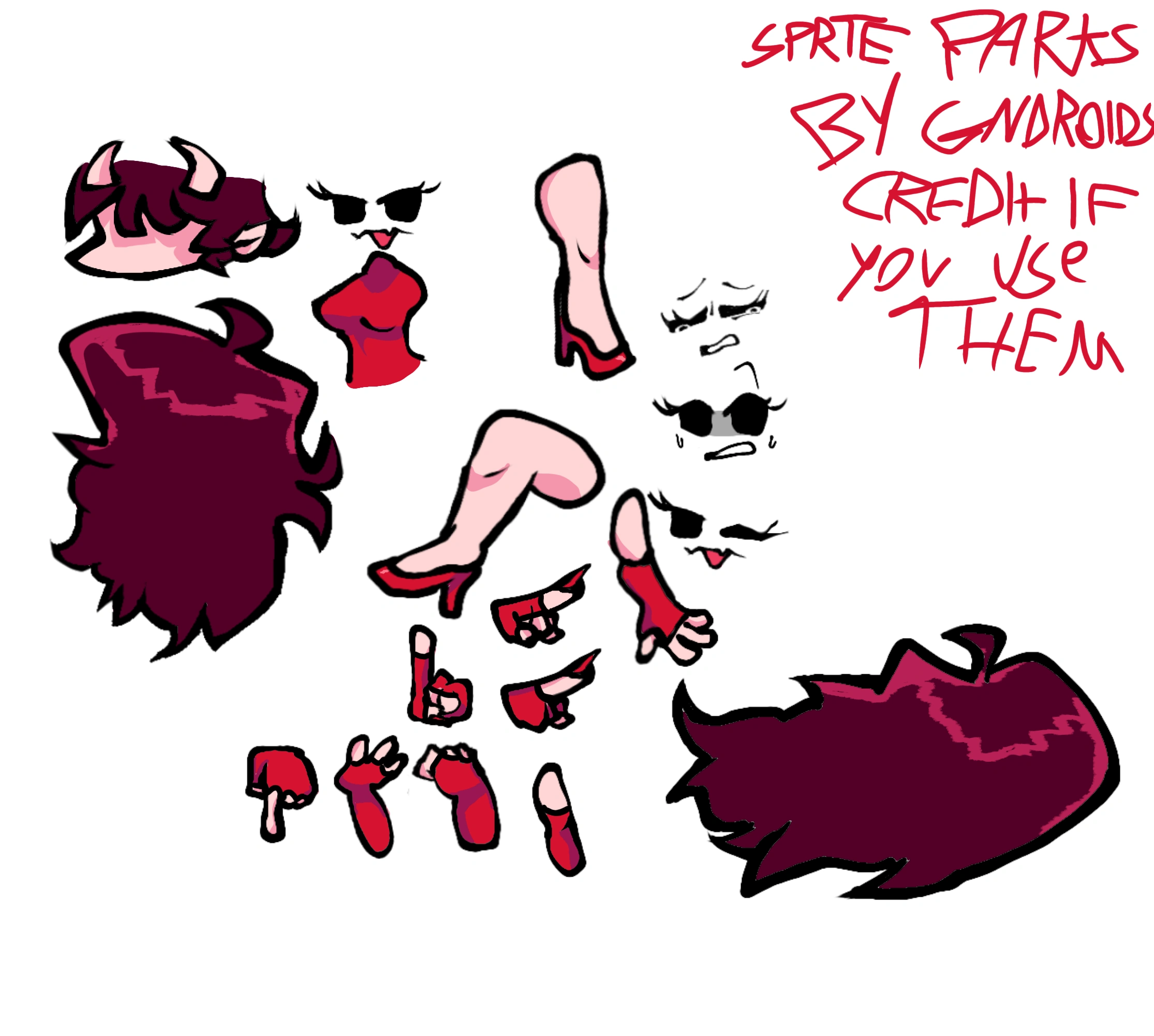 Random gf sprites I did Fandom