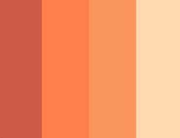 peach orange color schemes