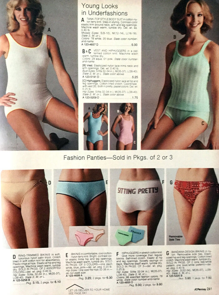 Womens' underwear 1984, 80's Wiki
