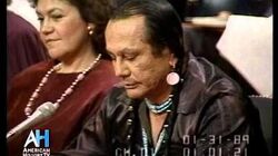 Russell_Means_criticizes_leadership_at_Senate_Hearing_1989_on_First_Nation_affairs