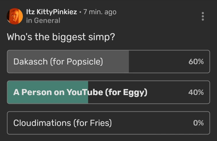 Who's the biggest simp? | Fandom