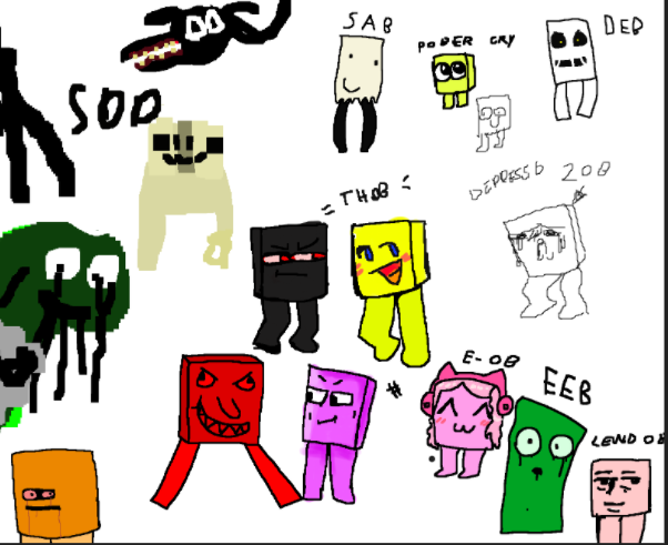 Me And My Friends Drew Some Cursed Obs In Aggie Io Fandom - obs roblox