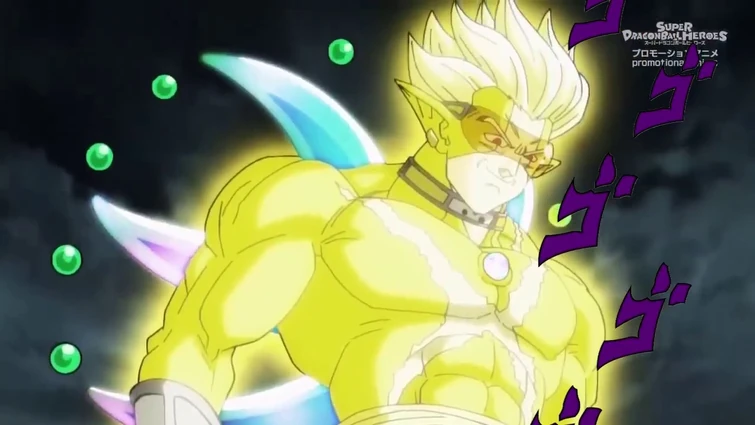 When DIO is still in Super Dragon Ball Heroes