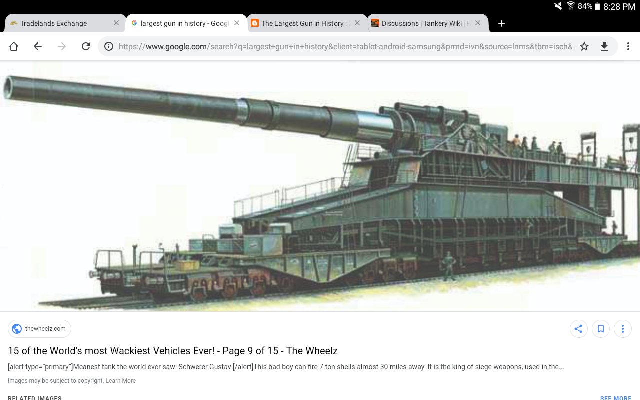 Tankery Mobile German Rail Gun Scheweer Gustav Fandom - search q apphacked com roblox tbm isch