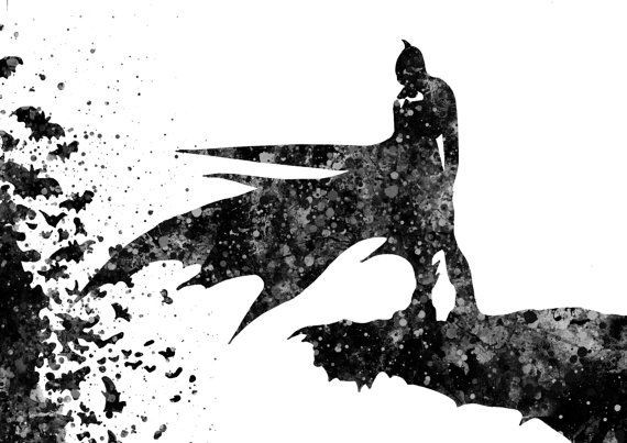 Batman watercolor poster | Fandom