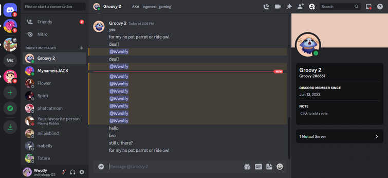 Help the people on the adopt me discord are so sus