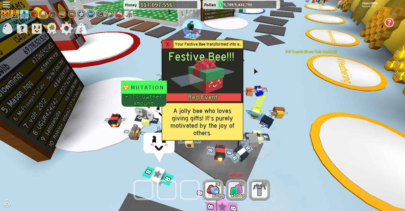 Roblox Bee Swarm Simulator Luck