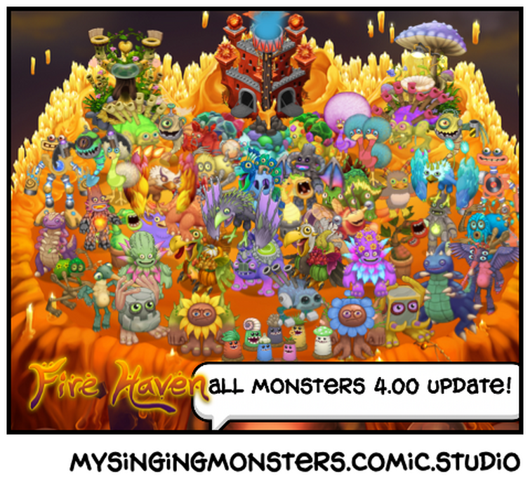 Gold Island Fire Heaven Epic Wubbox Phase [My Singing Monsters] [Mods]