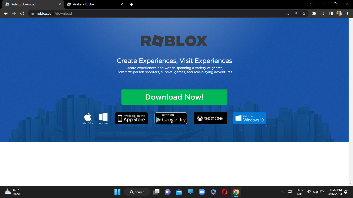 Download Roblox Avatar Blue Wallpaper