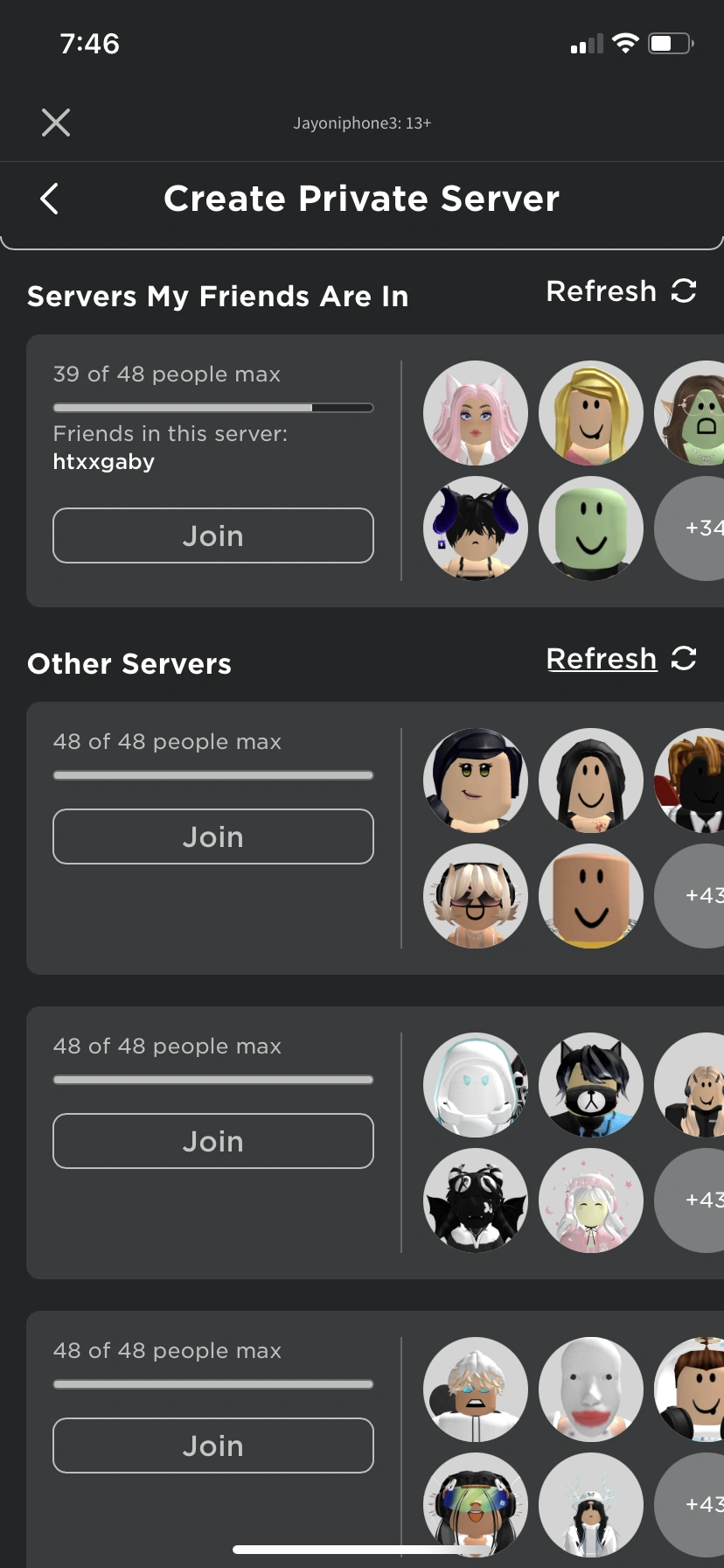 I think Roblox has a new update with servers | Fandom
