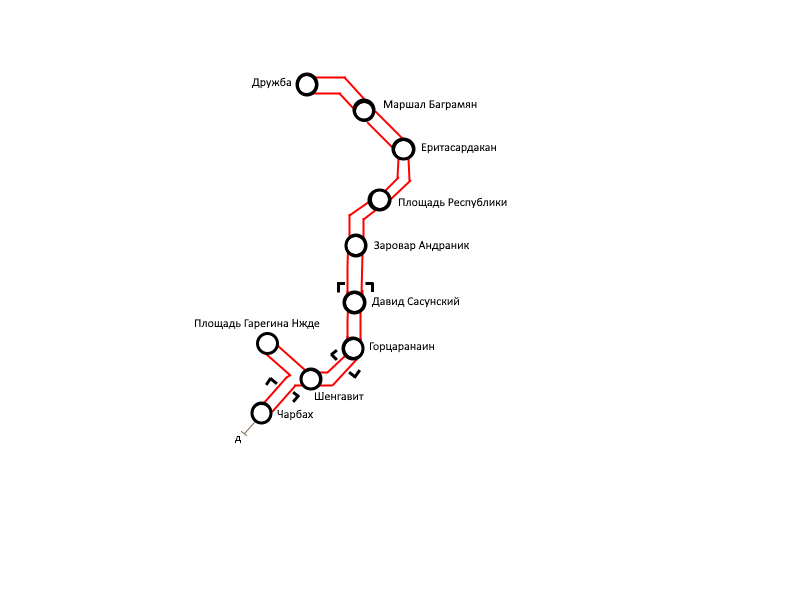Схема метро в ереване на русском