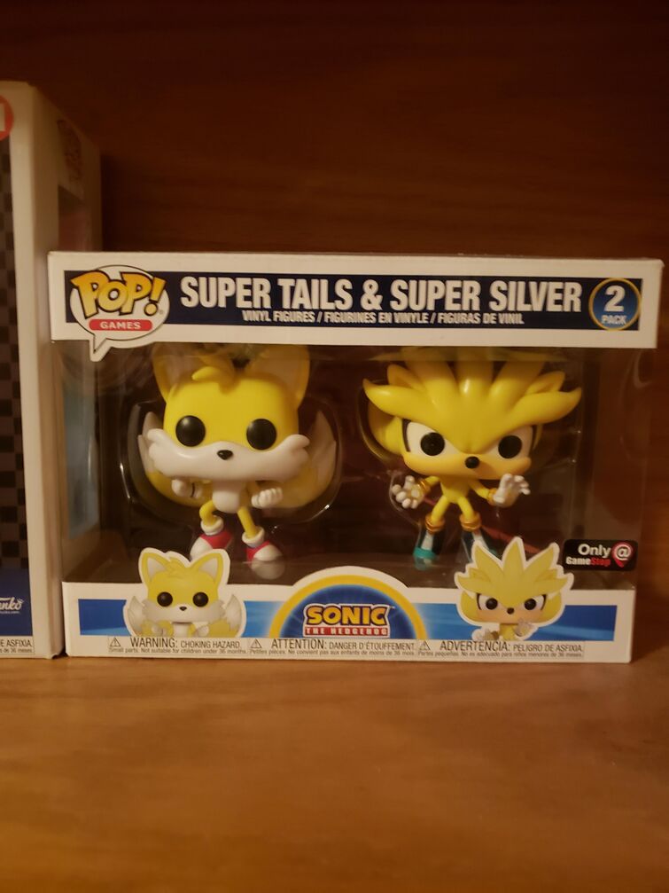 Pop Funko Super Tails & Super Silver 2 Pack Sonic The Hedgenog