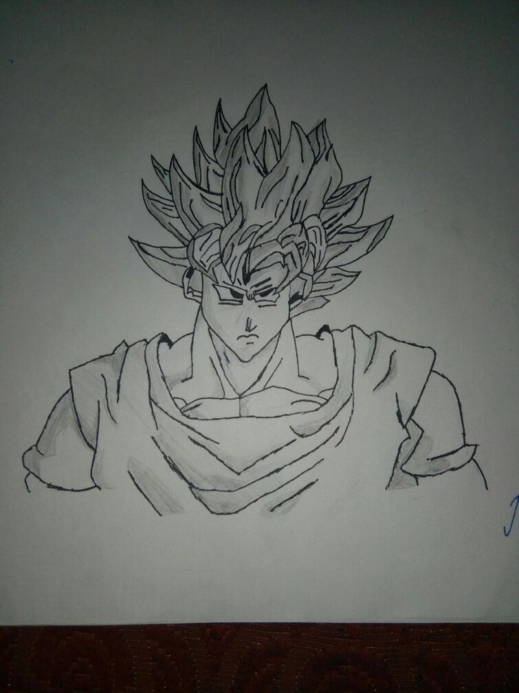 Goku super saiyan image made by me | Fandom