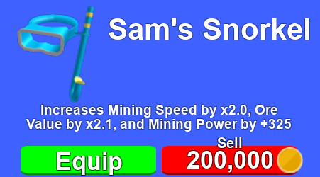 Ok So I Finally Got The Sam S Snorkel Hat And Here Are The Stats Of It Fandom - roblox snorkel