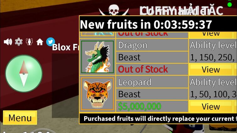 Blox Fruits] [Stock 2] Leopard Fruit