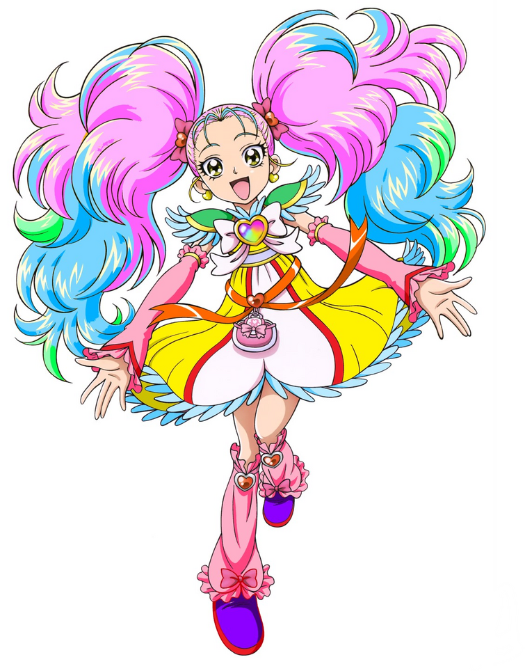 Coloring Precures #9(Cure rainbow i think) | Fandom