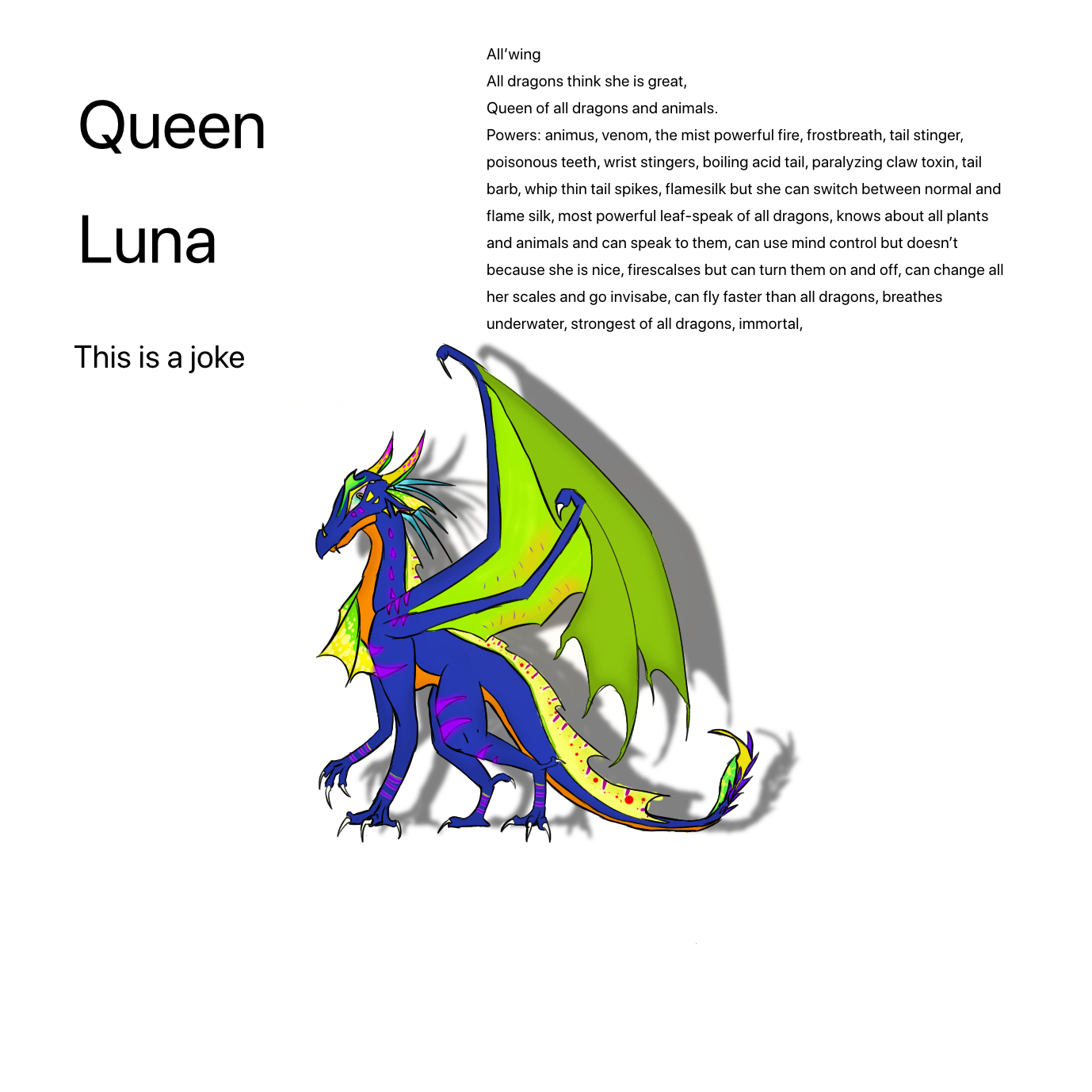 The Winner Of The All Wing Contest Is Subzero With Queen Luna Fandom - roblox character picture of luna