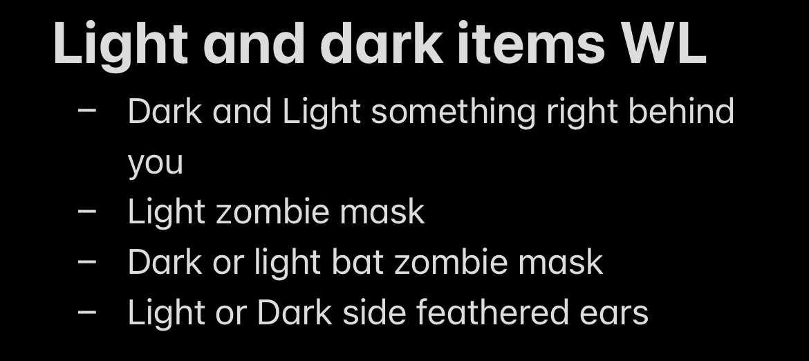 Lf these light and dark items! Fandom