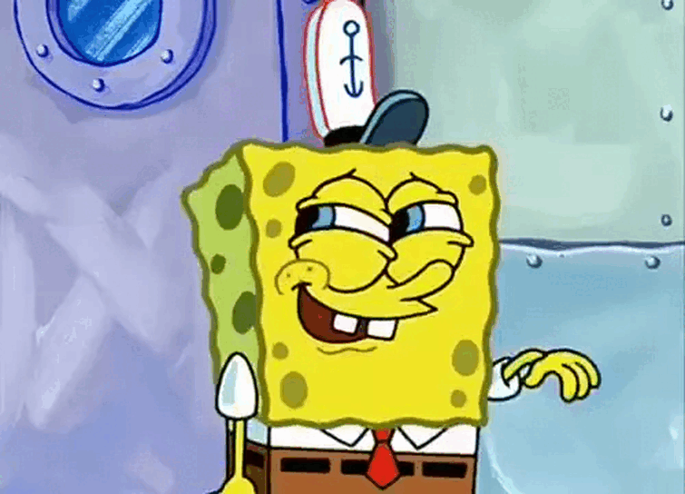 Spongebob Happy Crying Gif