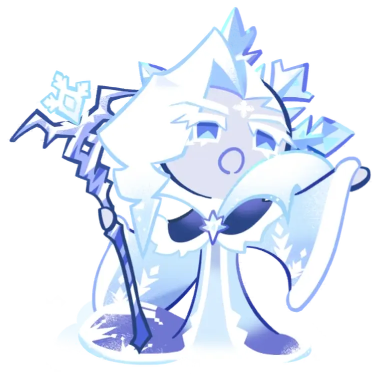 Frost Queen Cookie looks like she's about to sing "let it go" (I'M