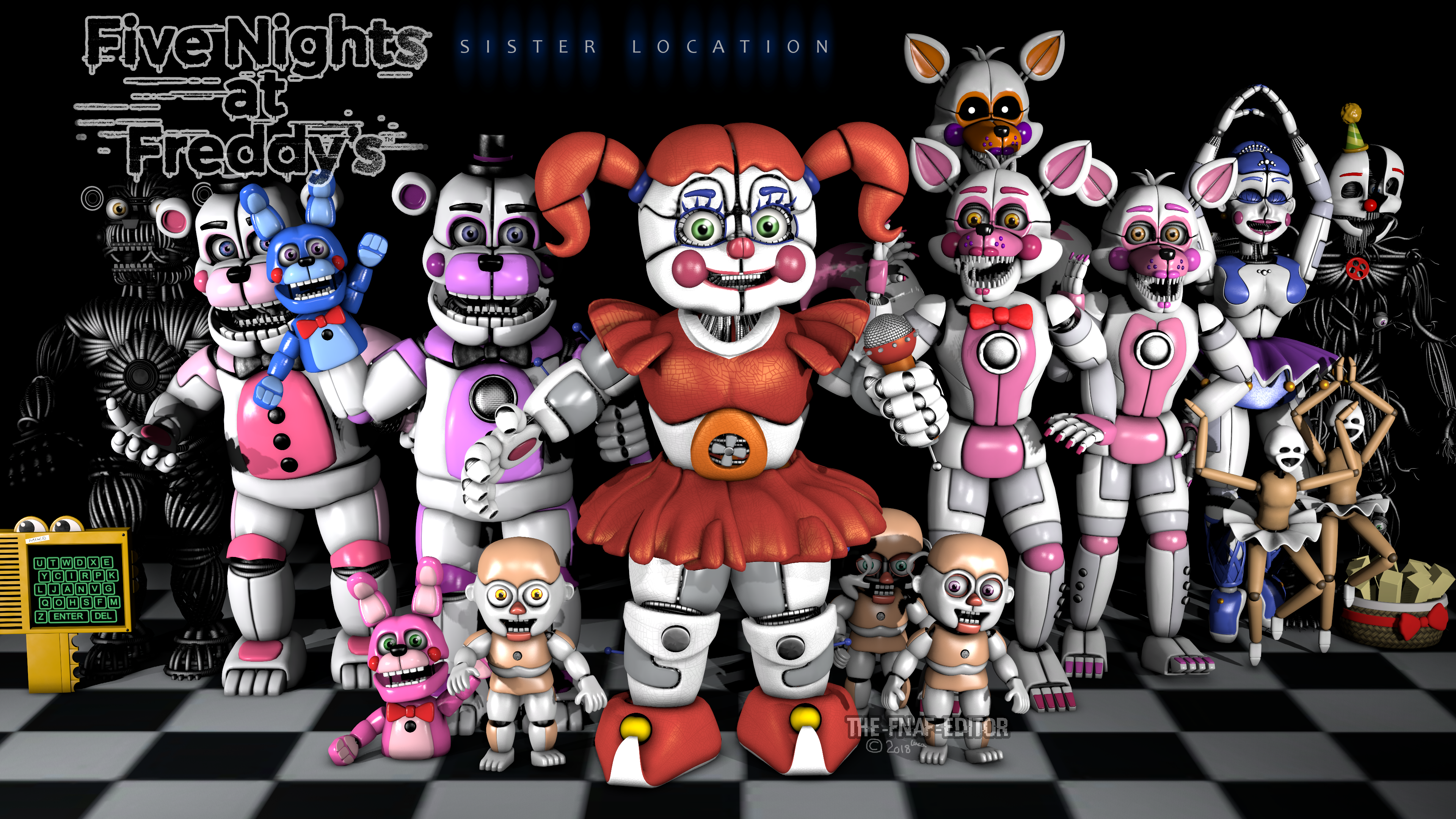 Who Is The Creepiest Fnaf Sister Location Character Fandom