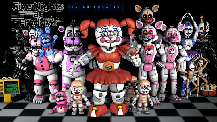FNAF Drawing - Five Nights at Freddy's: Sister Location Characters