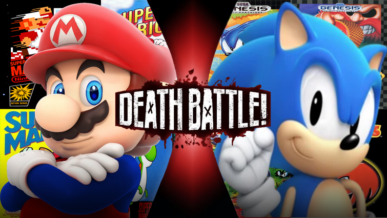 Classic Sonic VS Classic Mario Sprite Art