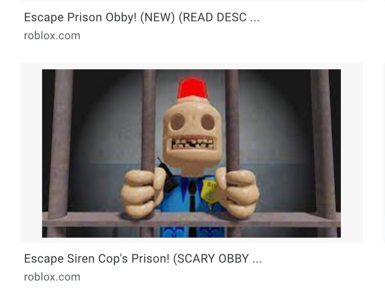 Escape Siren Cop's Prison! (SCARY OBBY) - Roblox