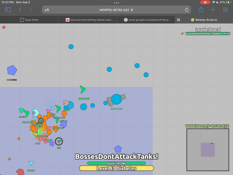 playing woomy (Inferno is from diep.io wiki link: in desc.) 