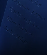 Václav's name inscribed in the war memorial