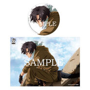 Rakuten Books purchase bonus B2 cloth poster + batch (any volume)