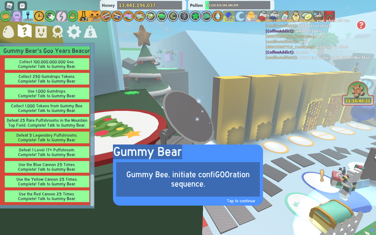 Beesmas Quests got leaked for Spirit, Gummy and Honey Bee! : r/ BeeSwarmSimulator