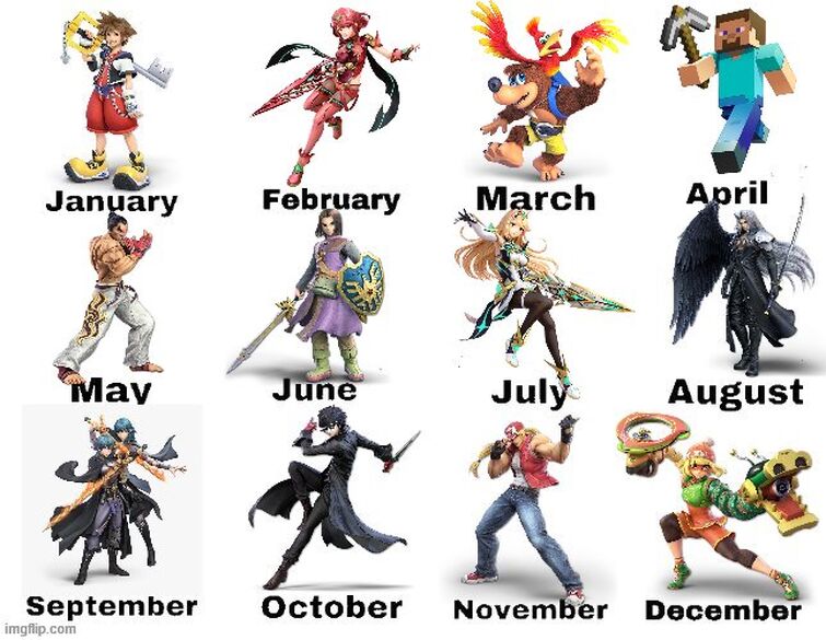 Your Birth Month Is The Smash Character You Have To Fight Fandom