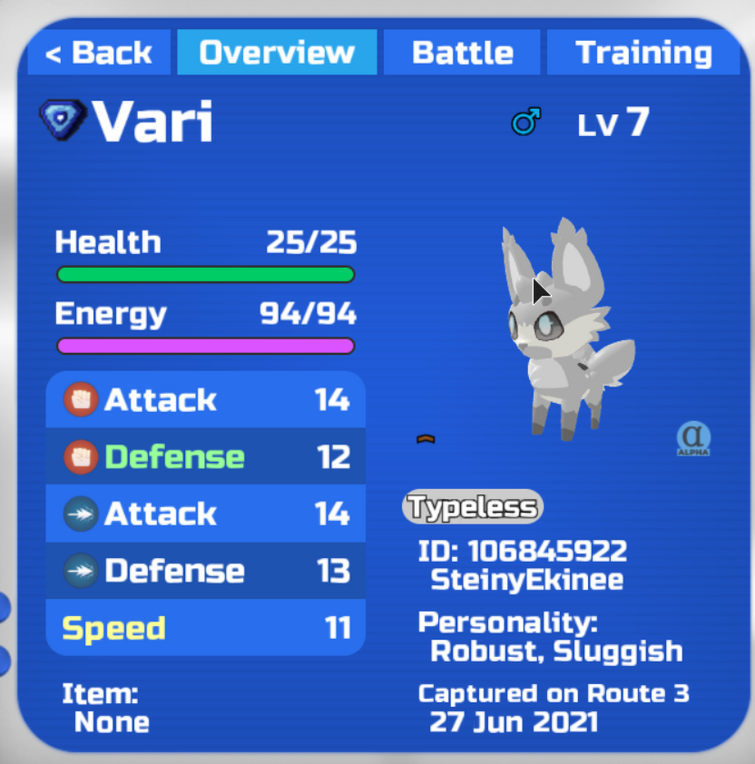 Which evo and personality is the best for Vari (for pvp)