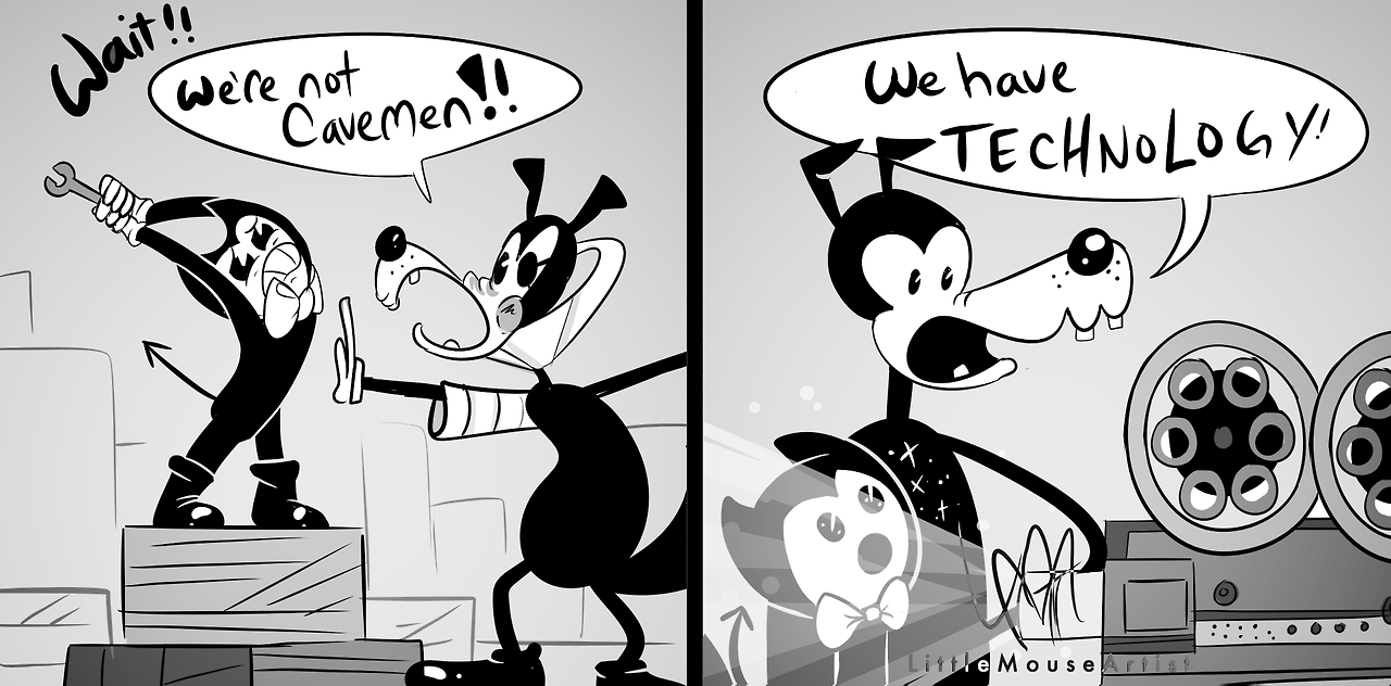 Create meme bendy and the ink machine boris, Henry Stein bendy 3