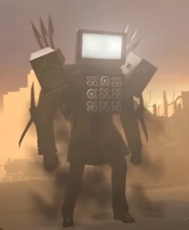 How tall is Upgraded titan tv man