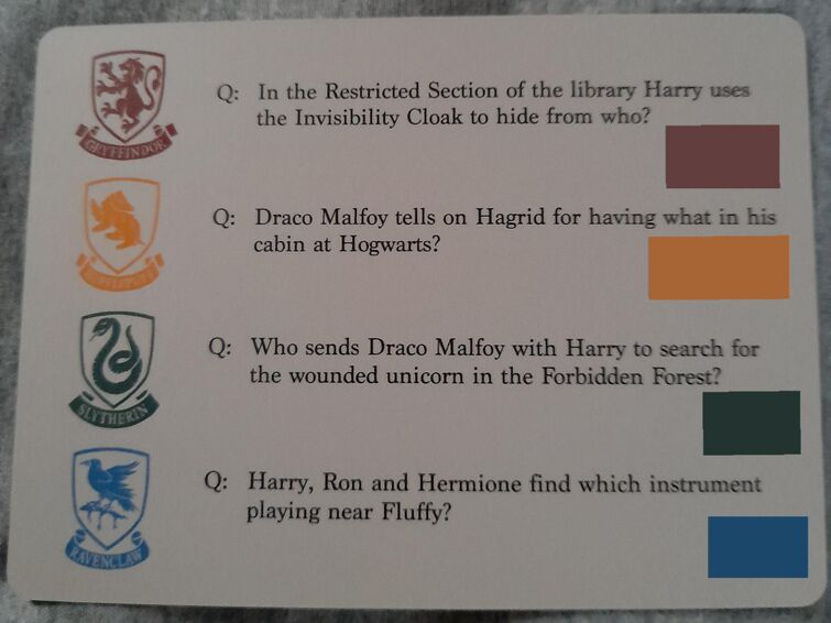 Harry Potter Trivial Pursuit blunder leaves families' Christmas