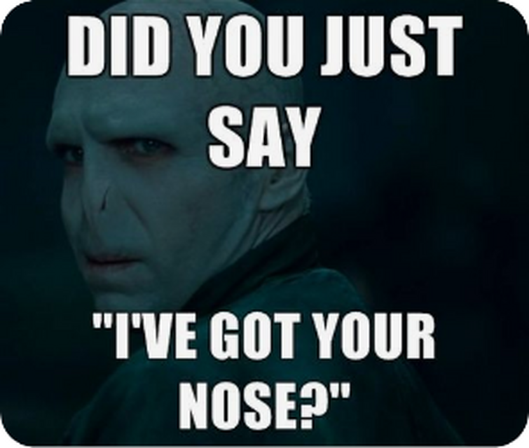 Image result for voldemort memes nose