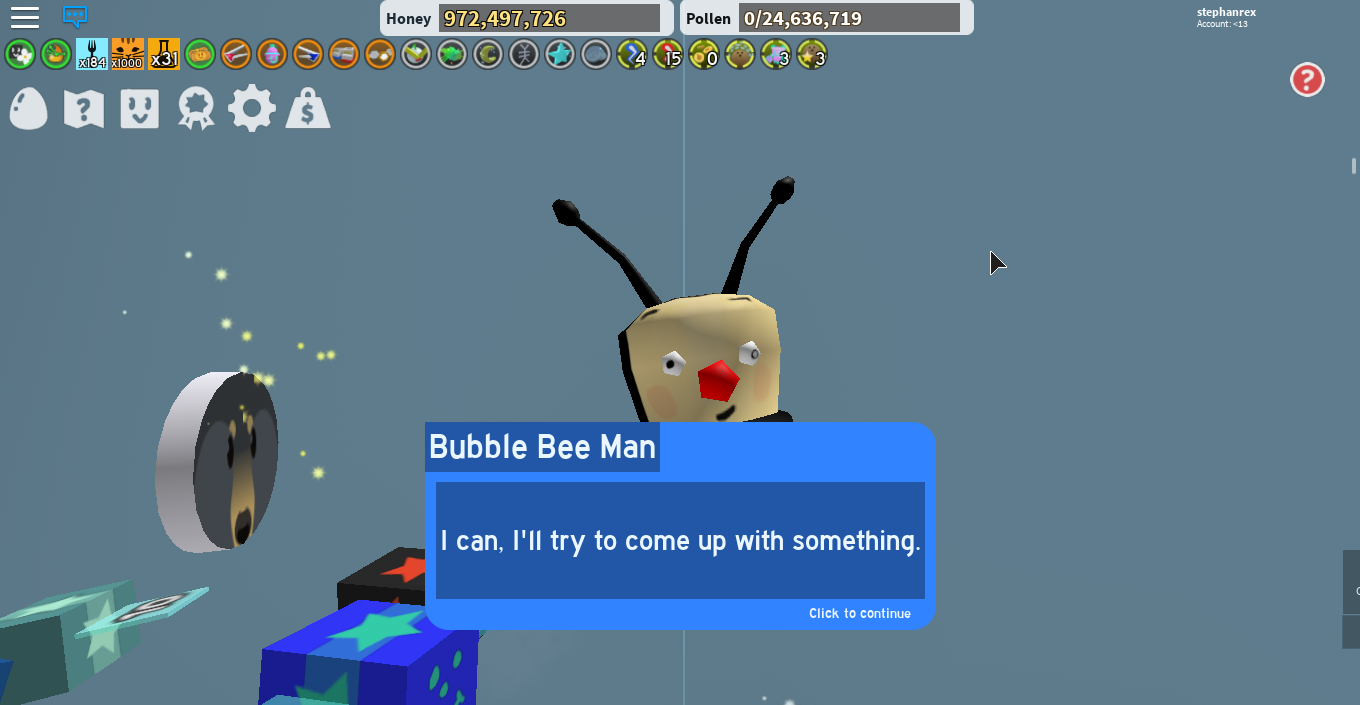 How Do U Get 12 Ornements For The Mondo Present Fandom - roblox bee swarm simulator bubble man