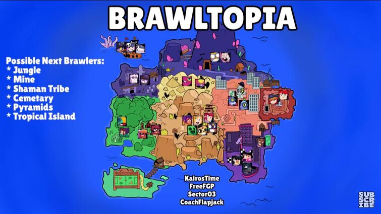 Brawltopia Map Fandom - carl brawl stars kairos time
