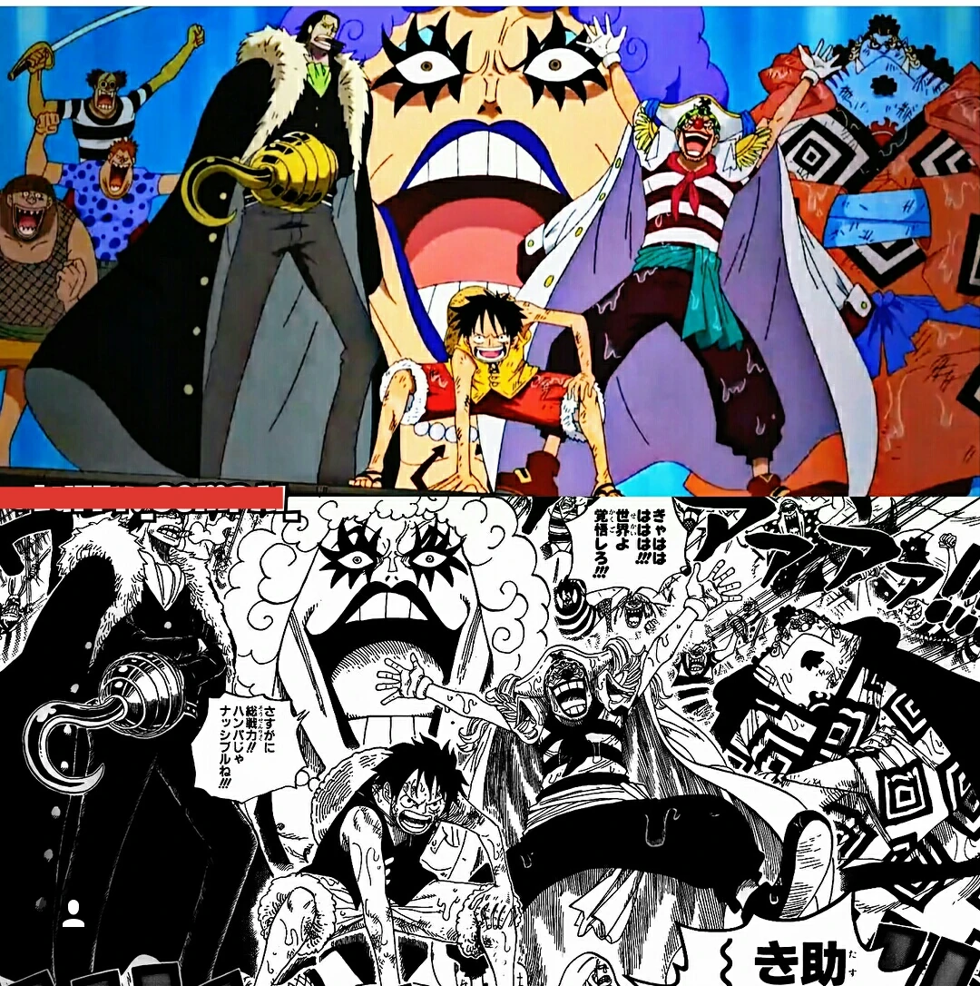 Top 121 + One piece manga vs anime