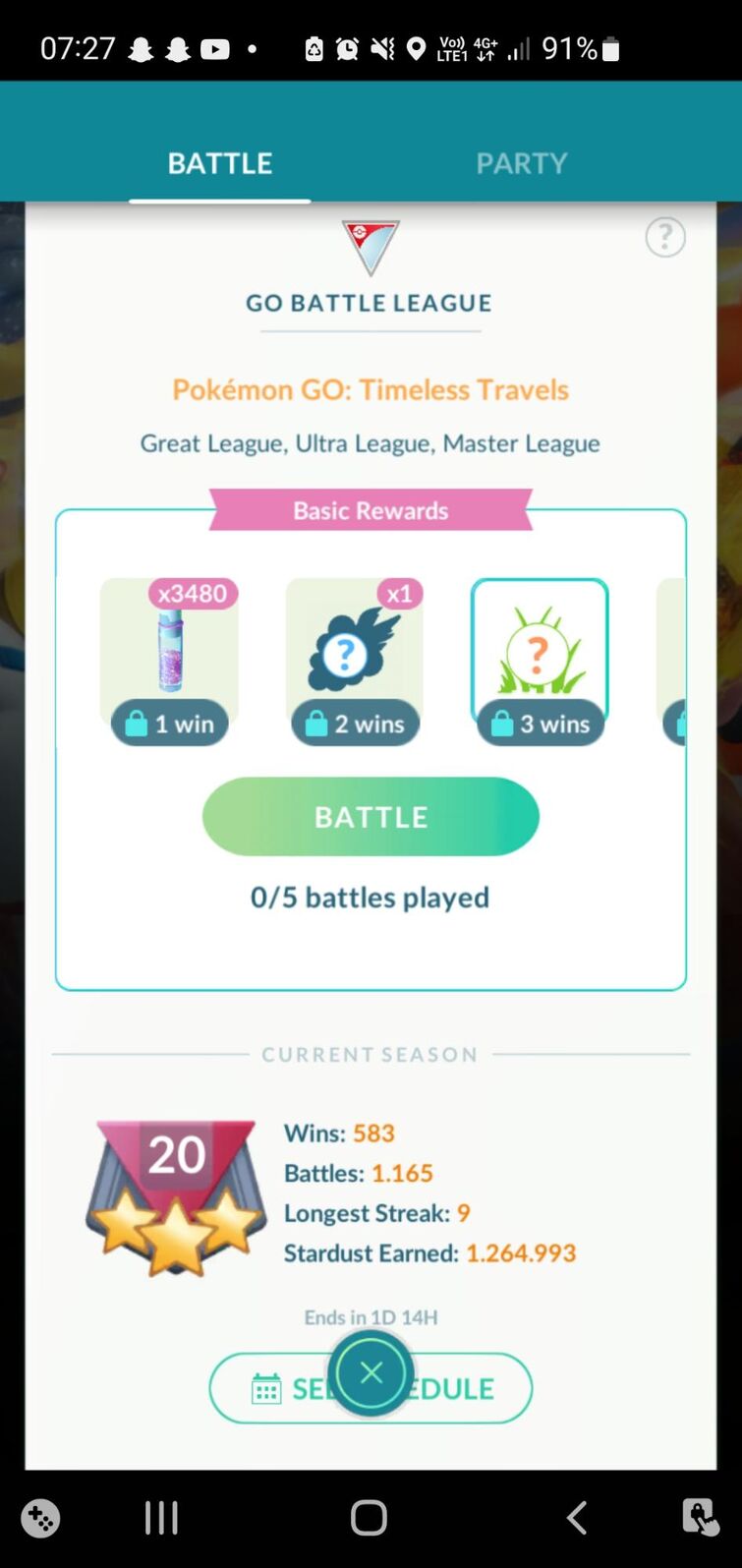 GO Battle League – Timeless Travels – Pokémon GO