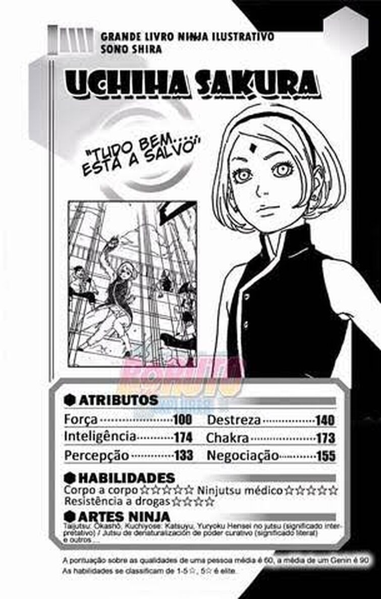 Gente que marmota esse Databook da Sakura em Boruto, a mulher está UM LIXO 755