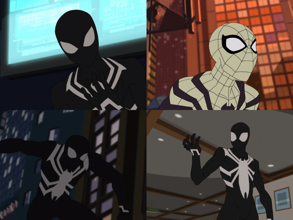 The evolution of the black suit in Marvel's Spider-Man's went hard as hell.  | Fandom