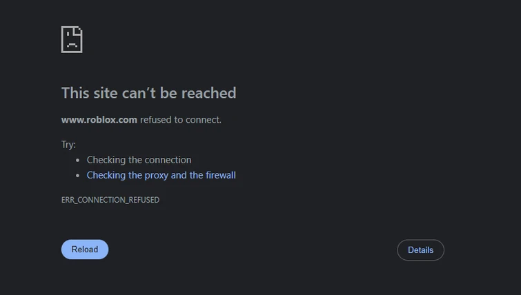 Im not sure but, I think roblox just IP banned me.. | Fandom