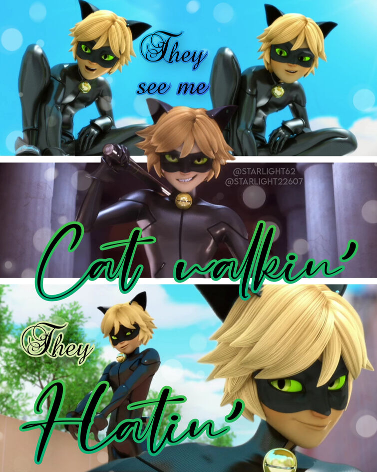 Adrien/Cat Noir as an ANIME character(Fanart is NOT mine