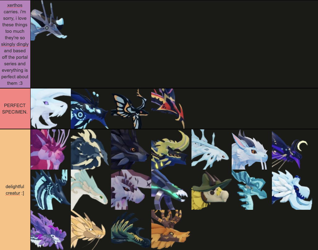 Tier list on how much a Pokemon spooks me when I see them on the