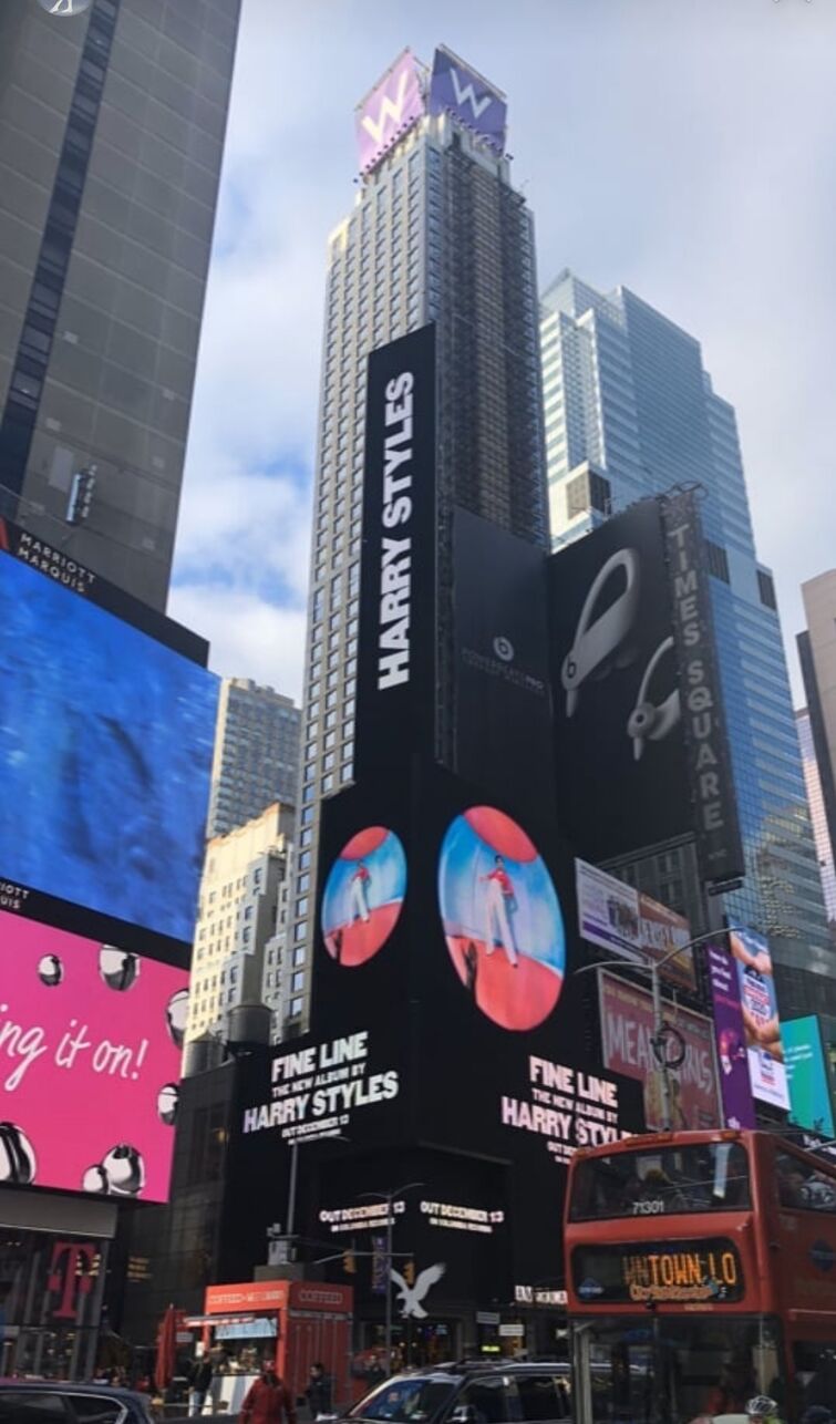 Harry's ad in Times square,  NYC