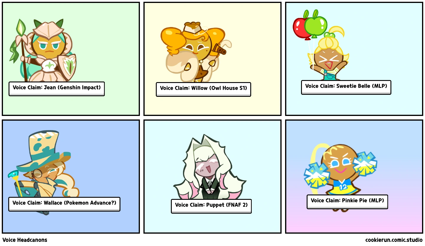 Cookie Run Voice Claims Fandom